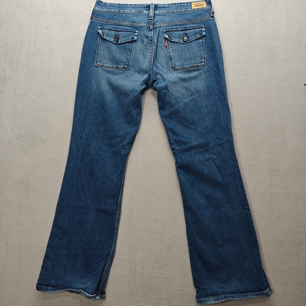 Levi's 545 Jeans Womens 10M Low Bootcut Medium Wash Denim Country Western Casual - Picture 9 of 13